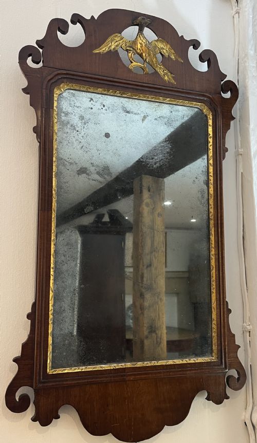 george iii mahogany mirror circa 1760 - CATEGORY: ANTIQUE MIRRORS - DATED 18TH CENTURY
