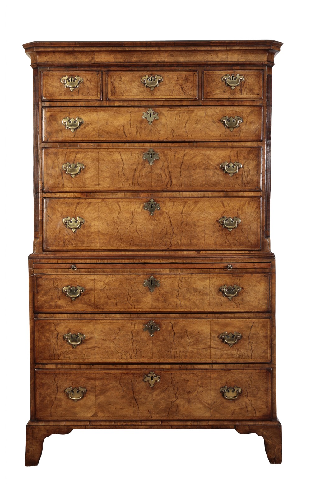 George II Walnut Tallboy. Circa 1730