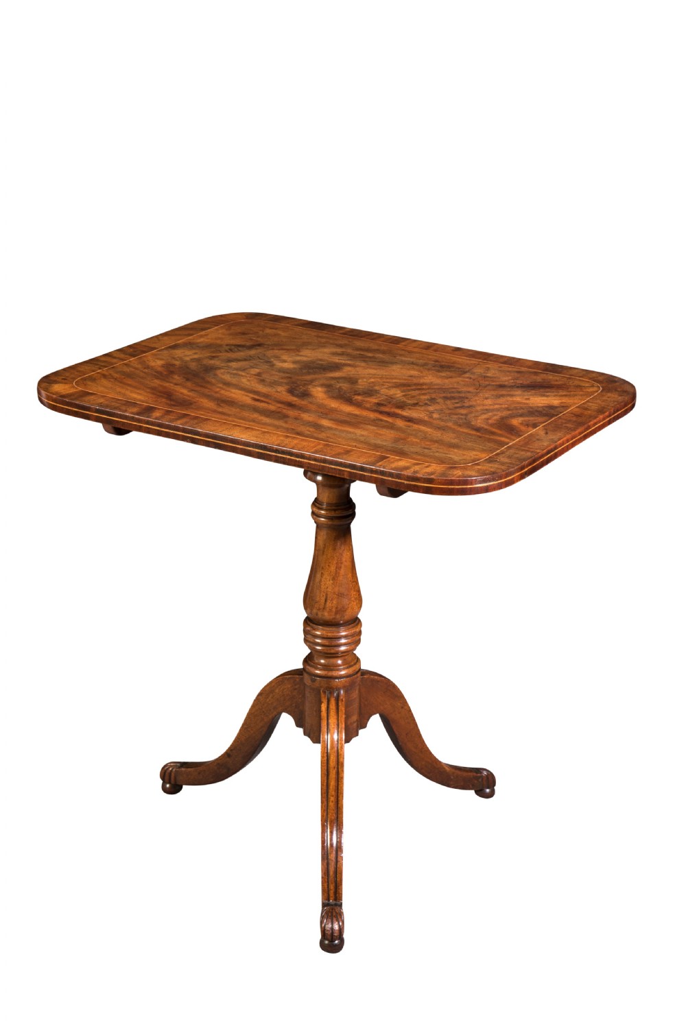 George III mahogany tripod table. Circa 1810