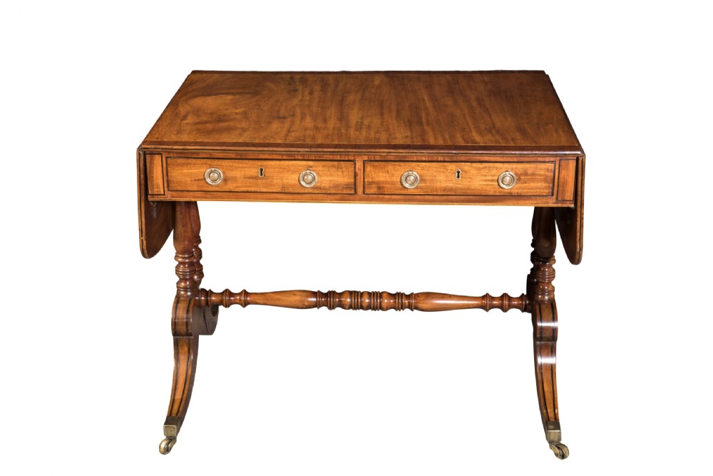 George III mahogany sofa table. Circa 1810 View III