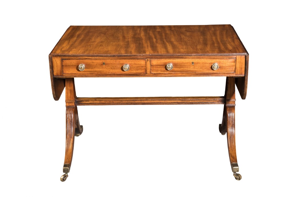 George III mahogany sofa table. Circa 1810 View III
