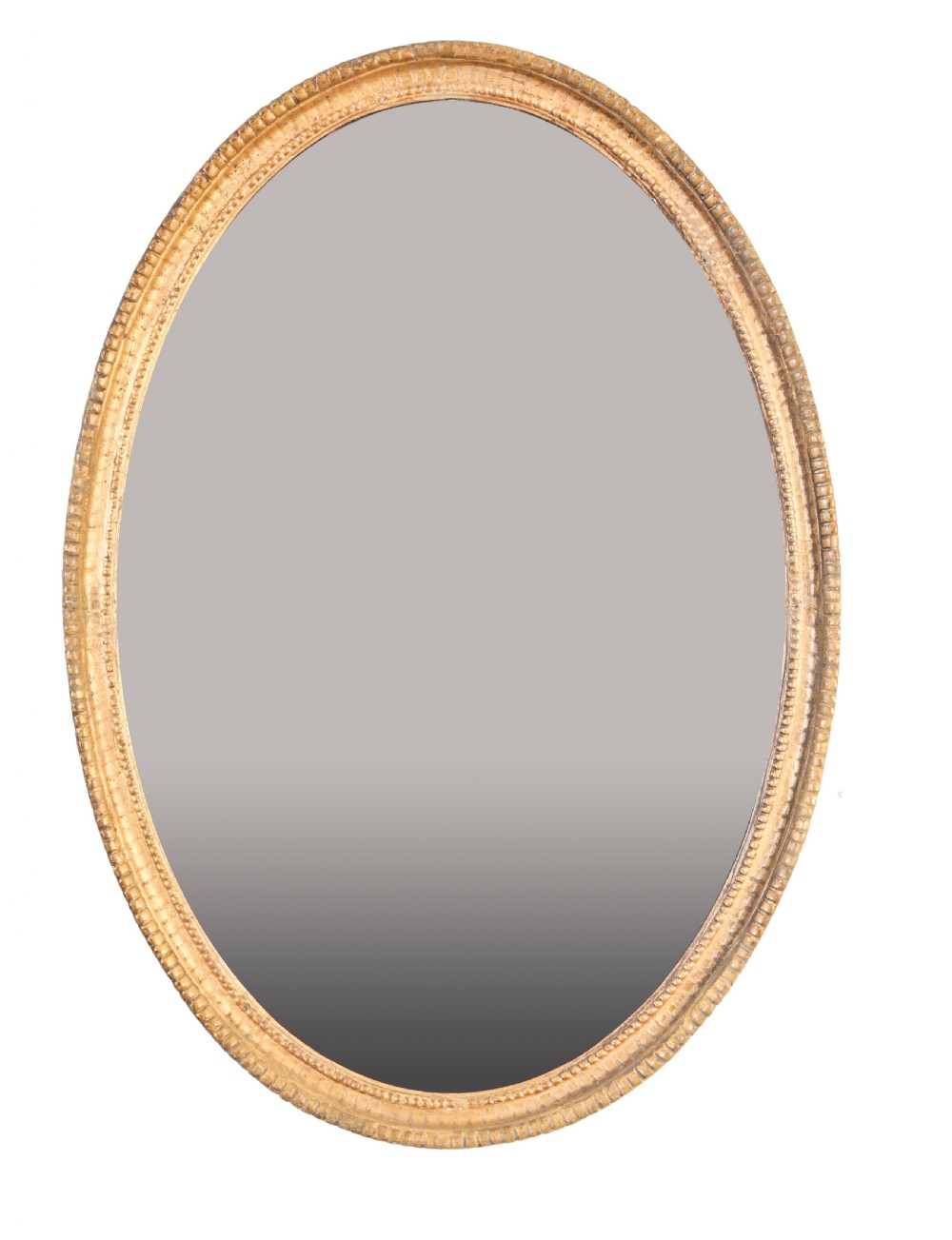 Late 18th century oval gilt mirror. Circa 1770