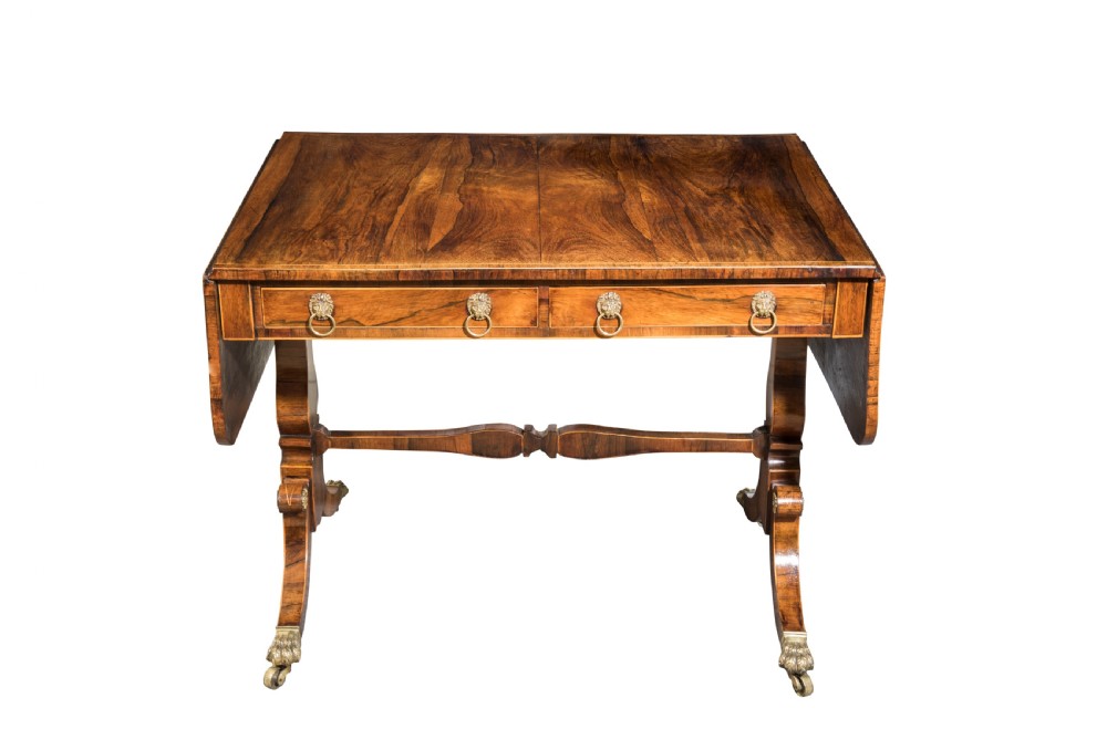 A fine Regency rosewood sofa table. Circa 1815 View III