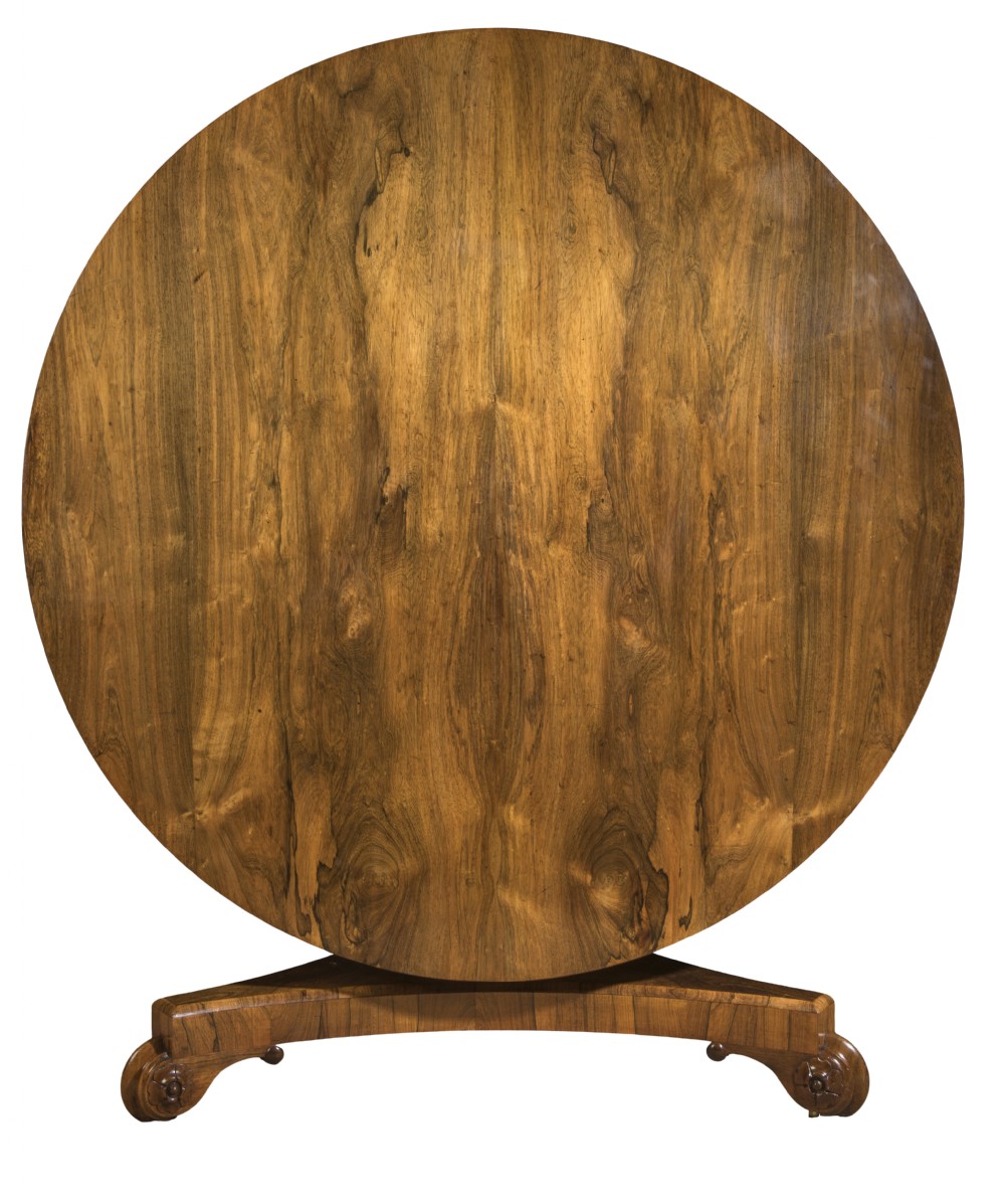 Good Regency rosewood round table. Circa 1820 View II