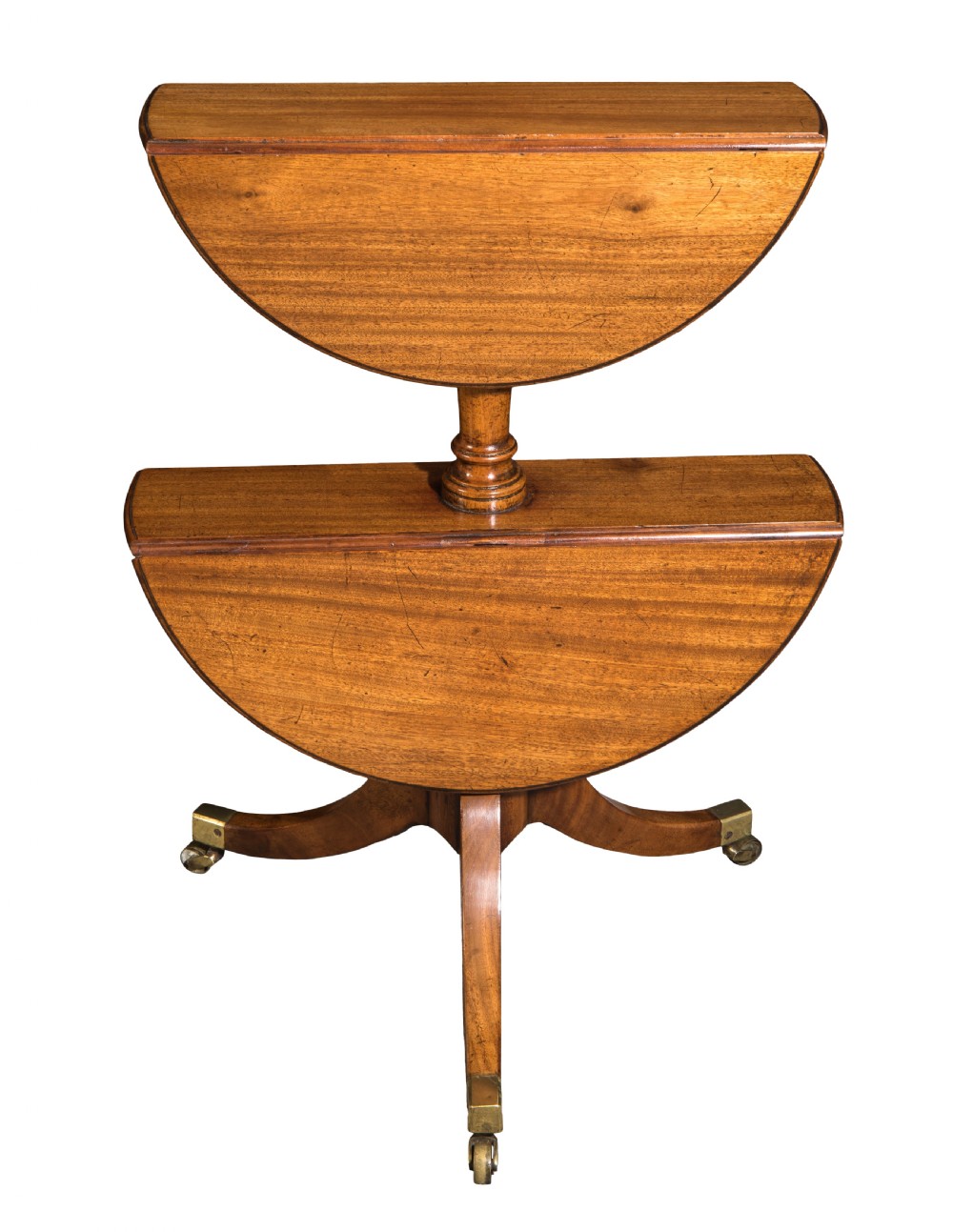 George III mahogany two-tier dumb waiter. Circa 1780 View II