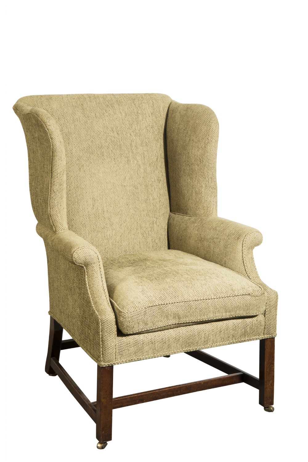 George III mahogany wing chair. Circa 1780