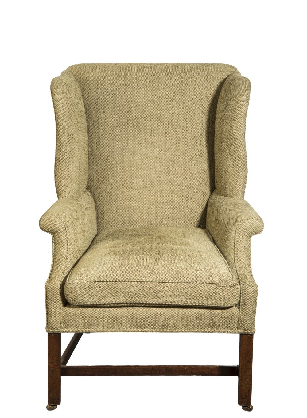 George III mahogany wing chair. Circa 1780 View II