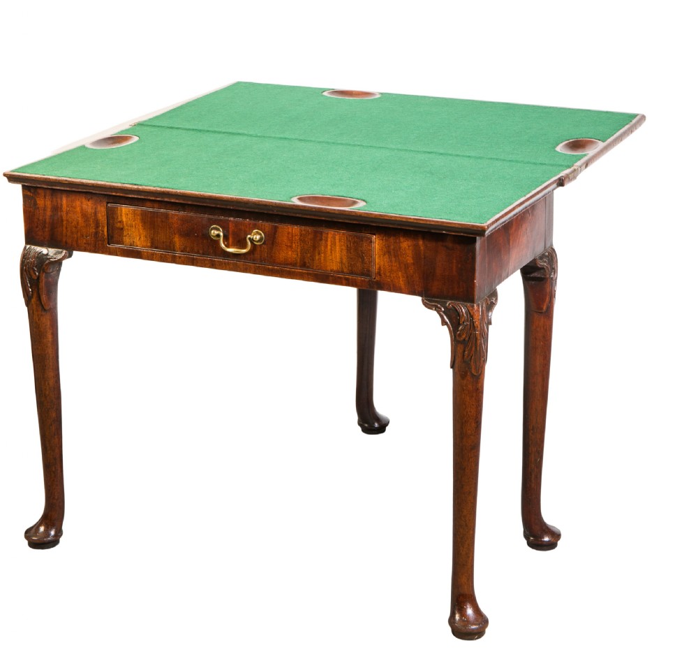 A good George III mahogany card table. Circa 1750 View II