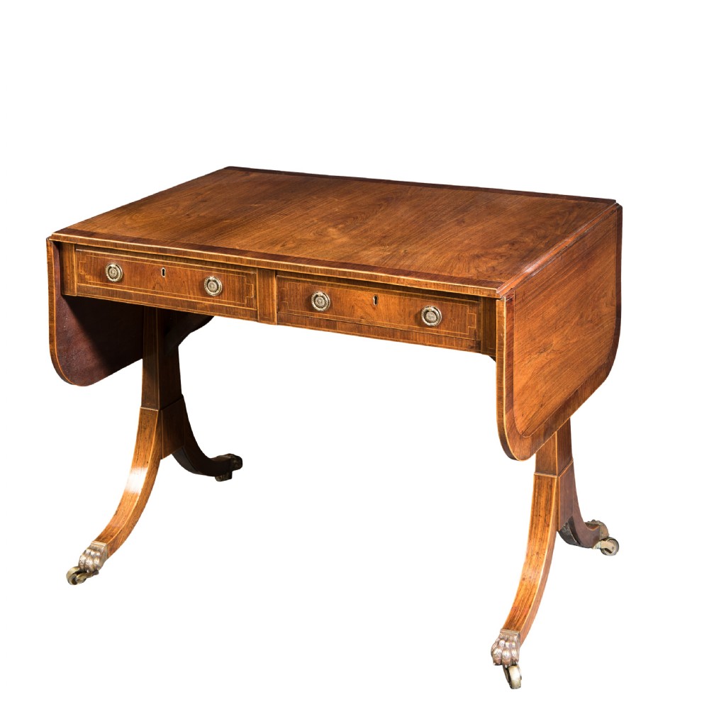 George III rosewood sofa table Circa 1790 View II