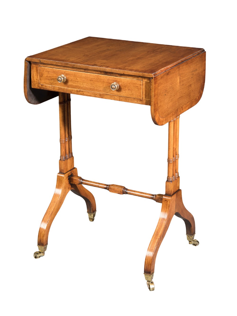 Small George III mahogany sofa table. Circa 1810 View II