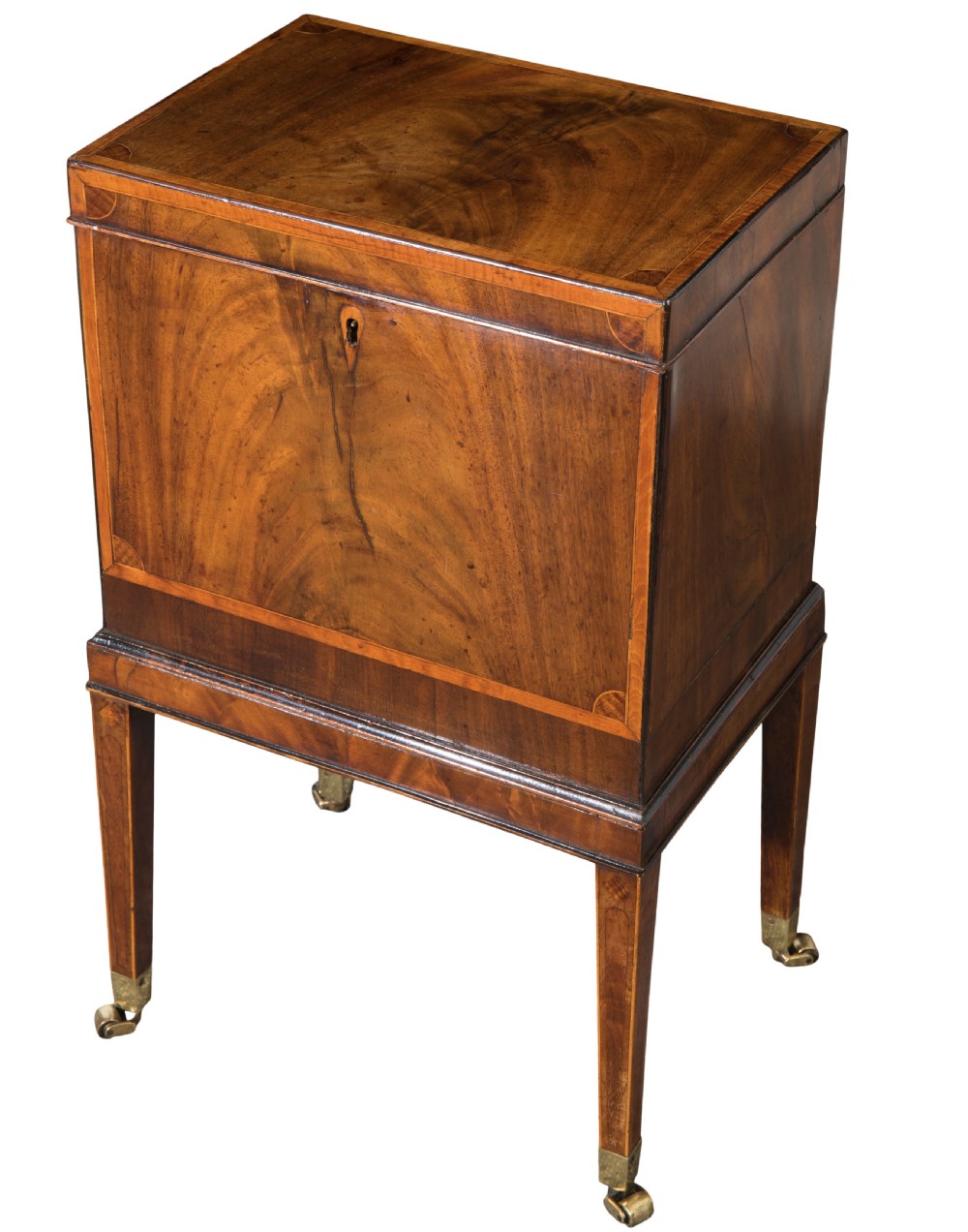 Small George III mahogany wine cooler. Circa 1790