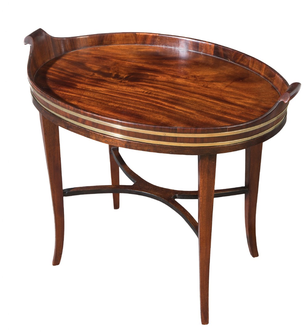 Early 19th century mahogany tray. Circa 1820