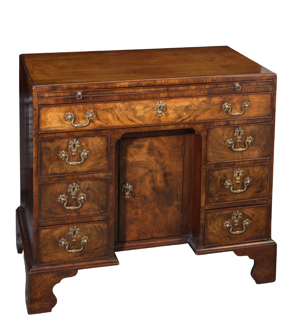 George III mahogany kneehole desk. Circa 1760