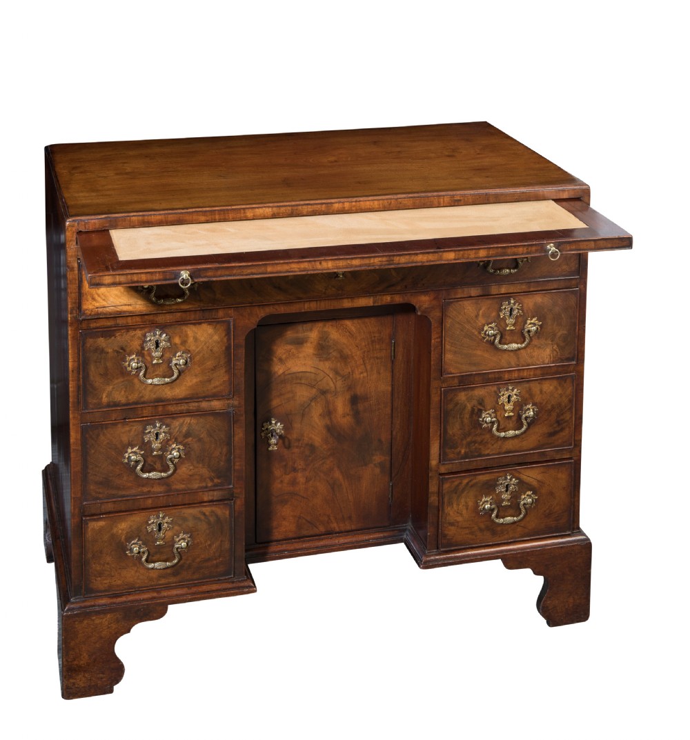 George III mahogany kneehole desk. Circa 1760 View II