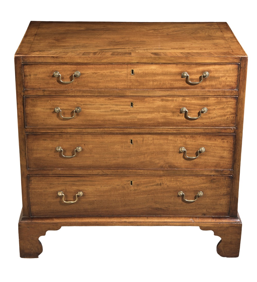 George III mahogany caddy top chest. Circa 1780