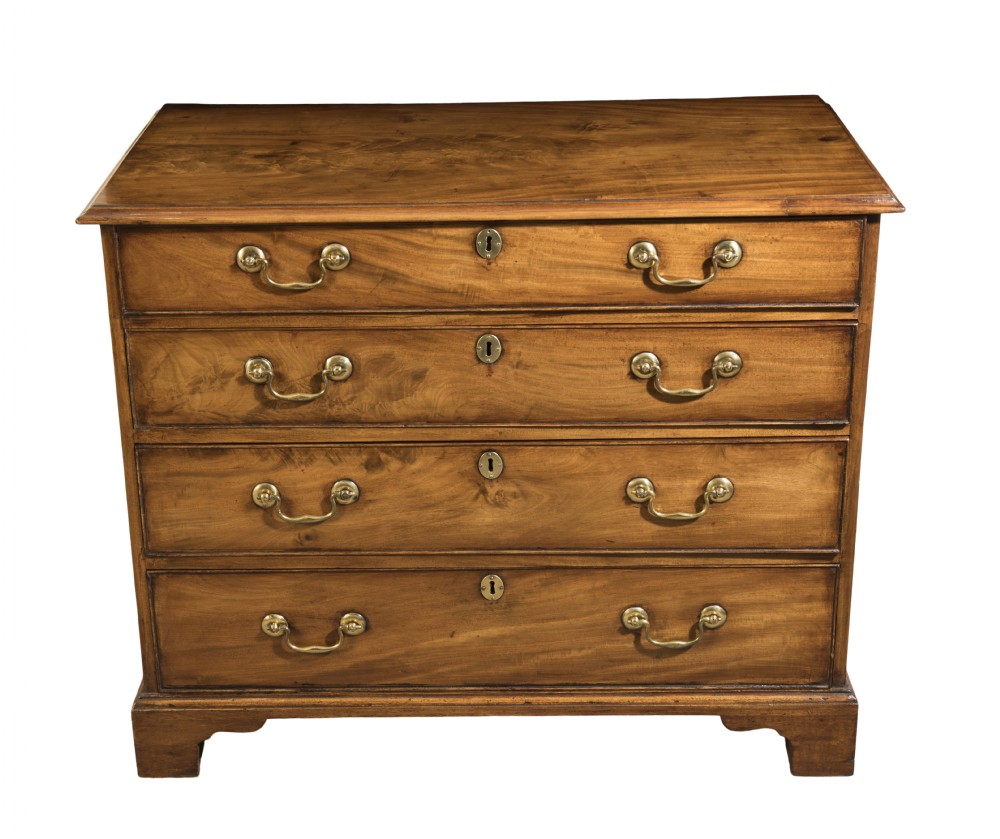 George III mahogany chest. Circa 1800