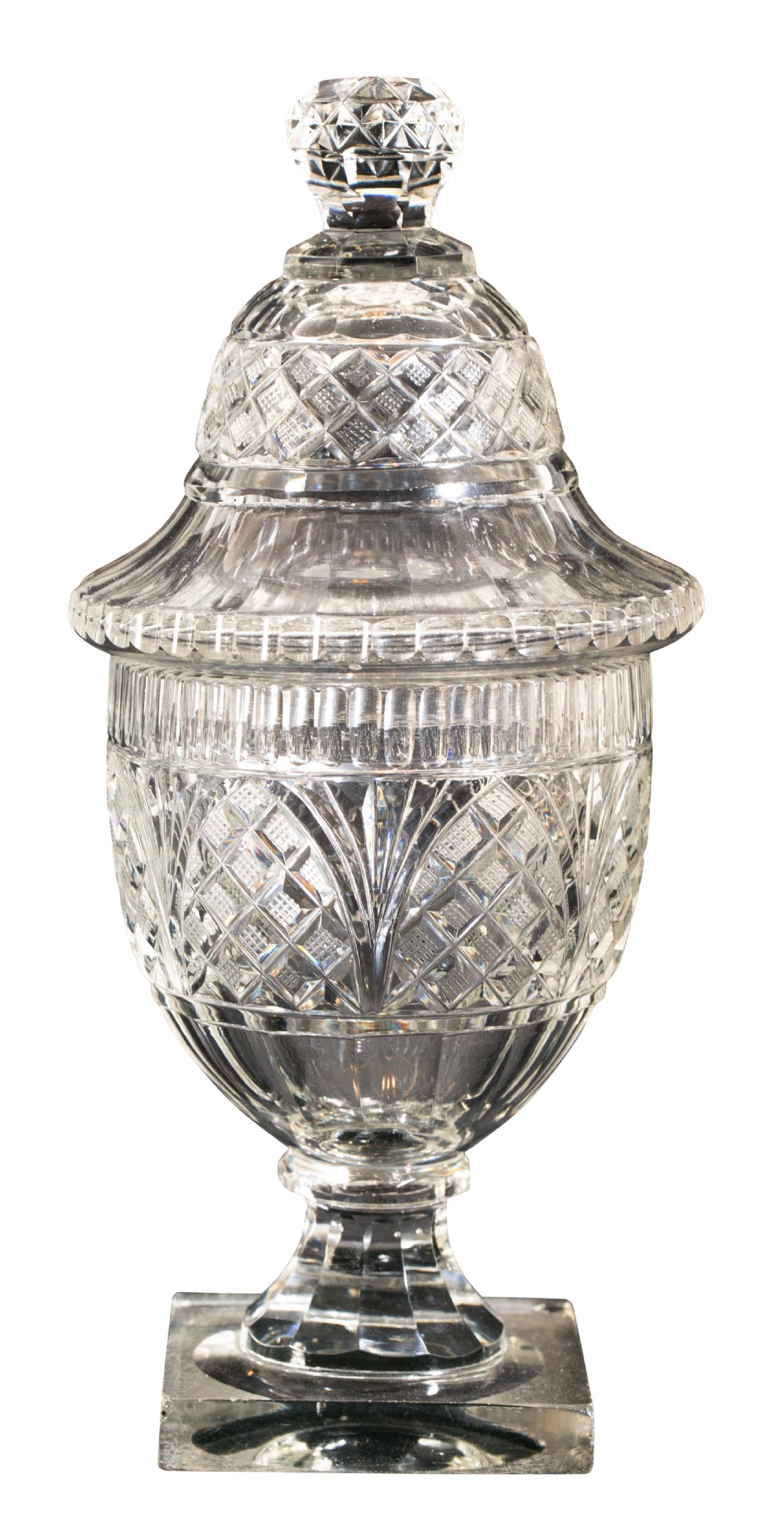 A 19th century sweetmeat jar and cover. Circa 1850