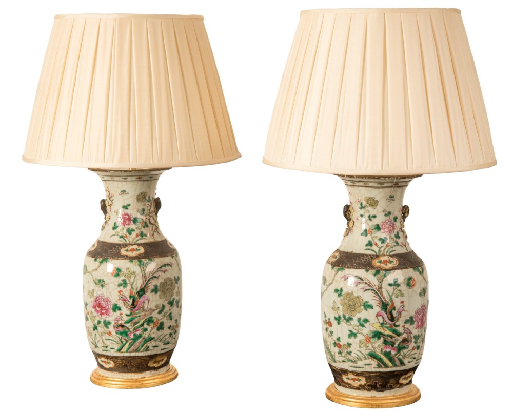 Pair of late 19th century Chinese vases. Circa 1890