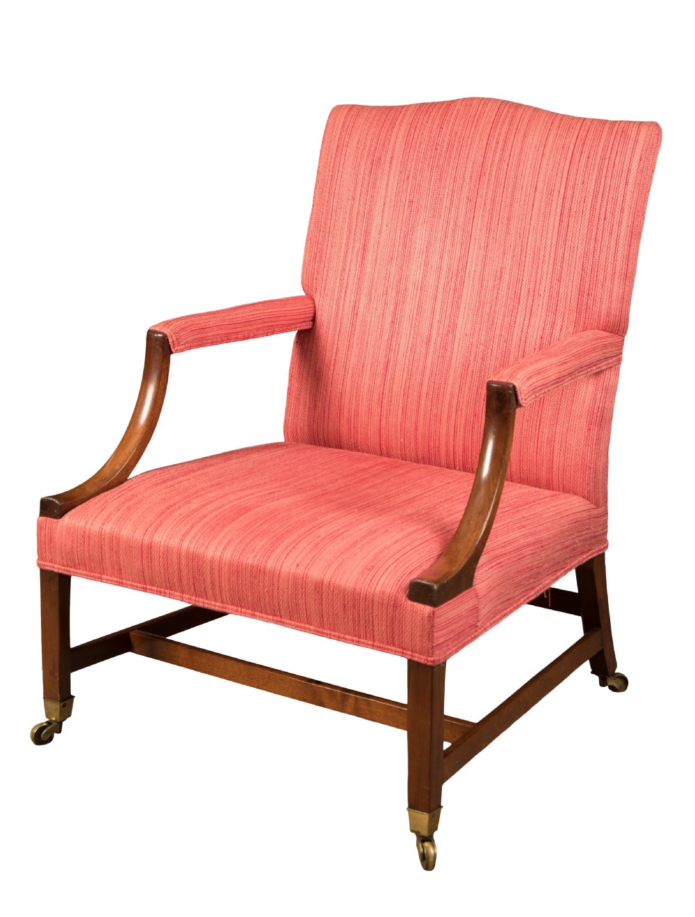 George III mahogany Gainsborough chair. Circa 1780