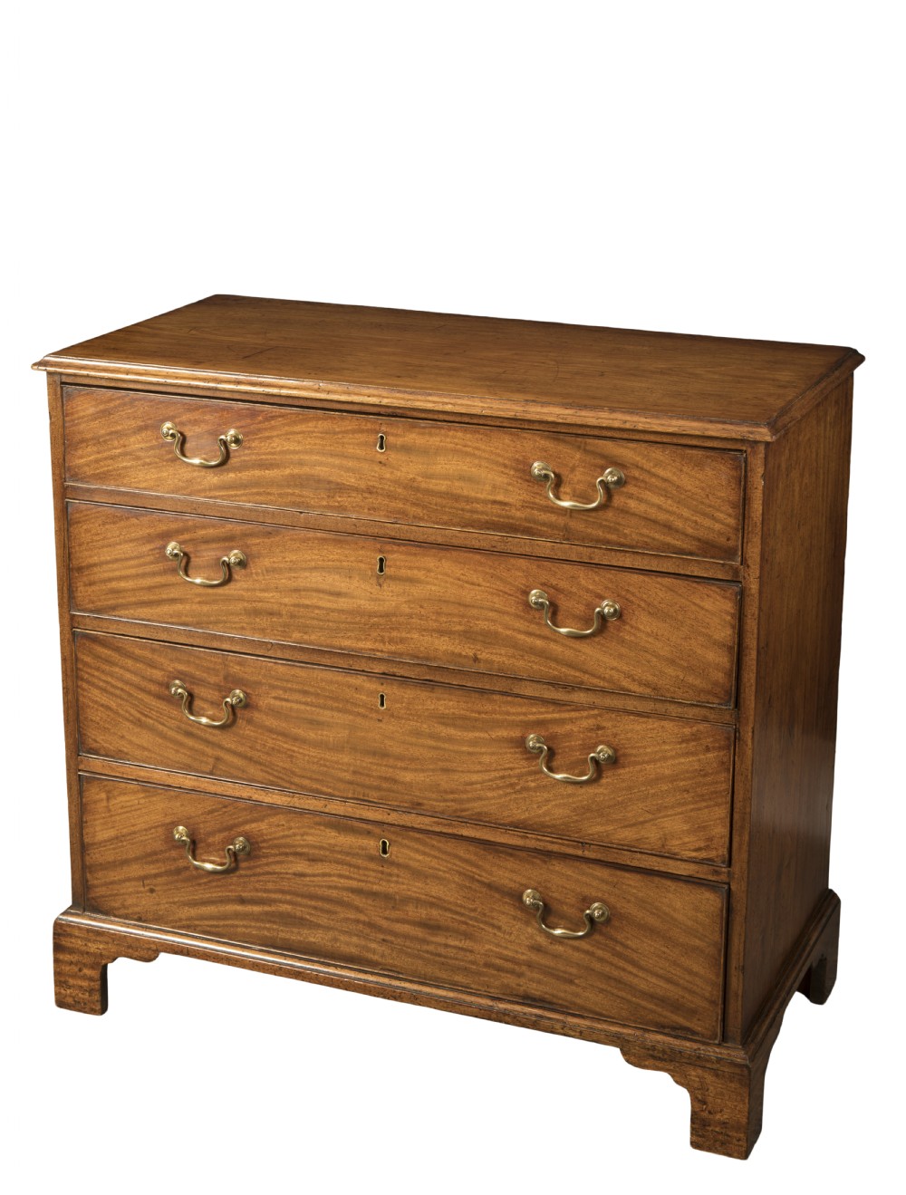 George III mahogany chest of drawers. Circa 1780