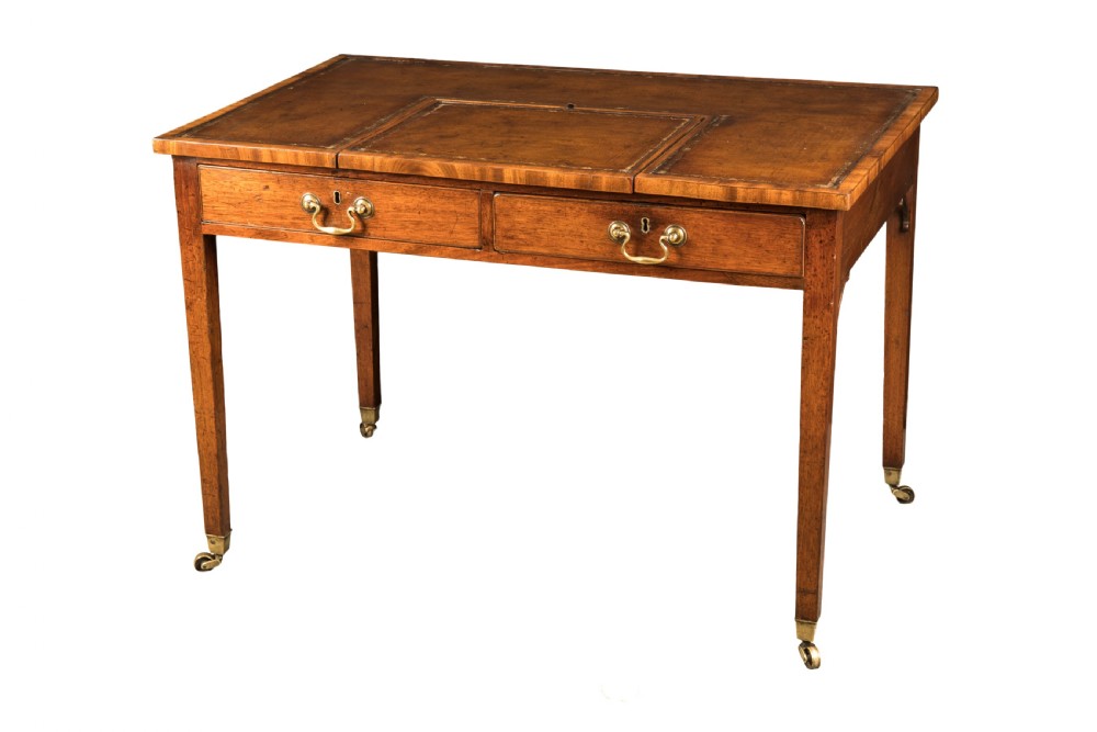 George III mahogany writing table. Circa 1780
