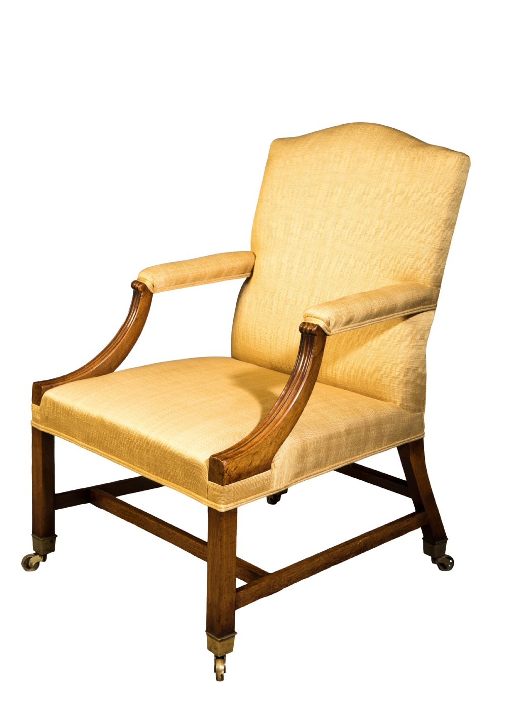 George III mahogany Gainsborough chair.. Circa 1780