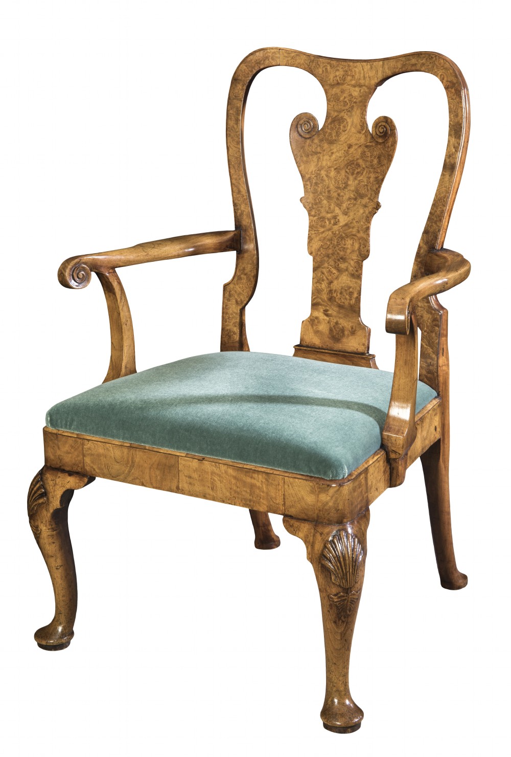 George II walnut armchair Circa 1730 View III