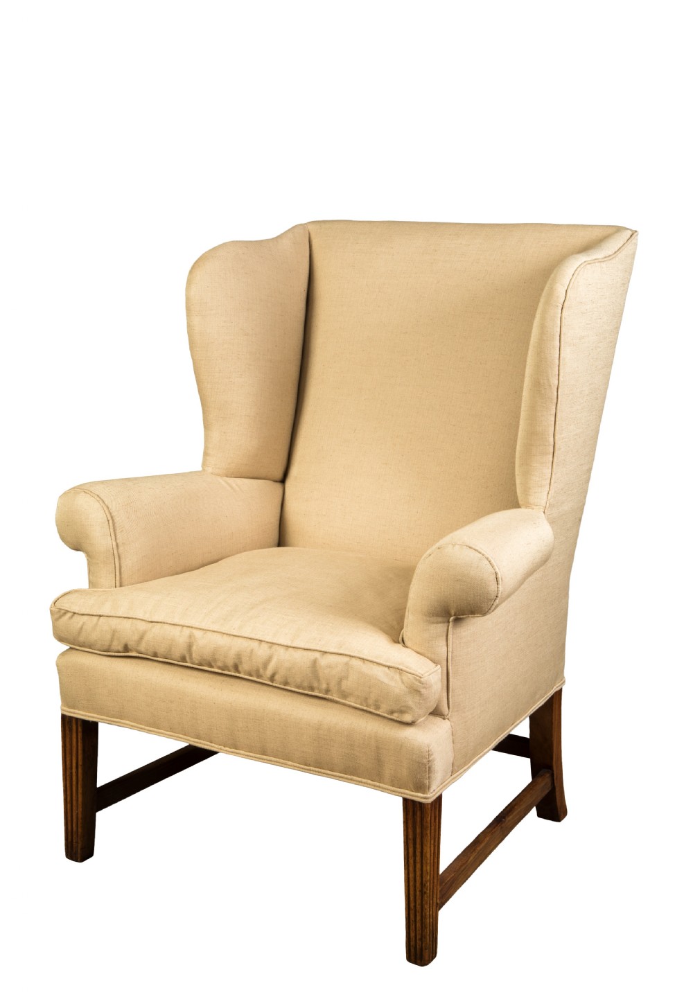 George III mahogany wing chair. Circa 1770