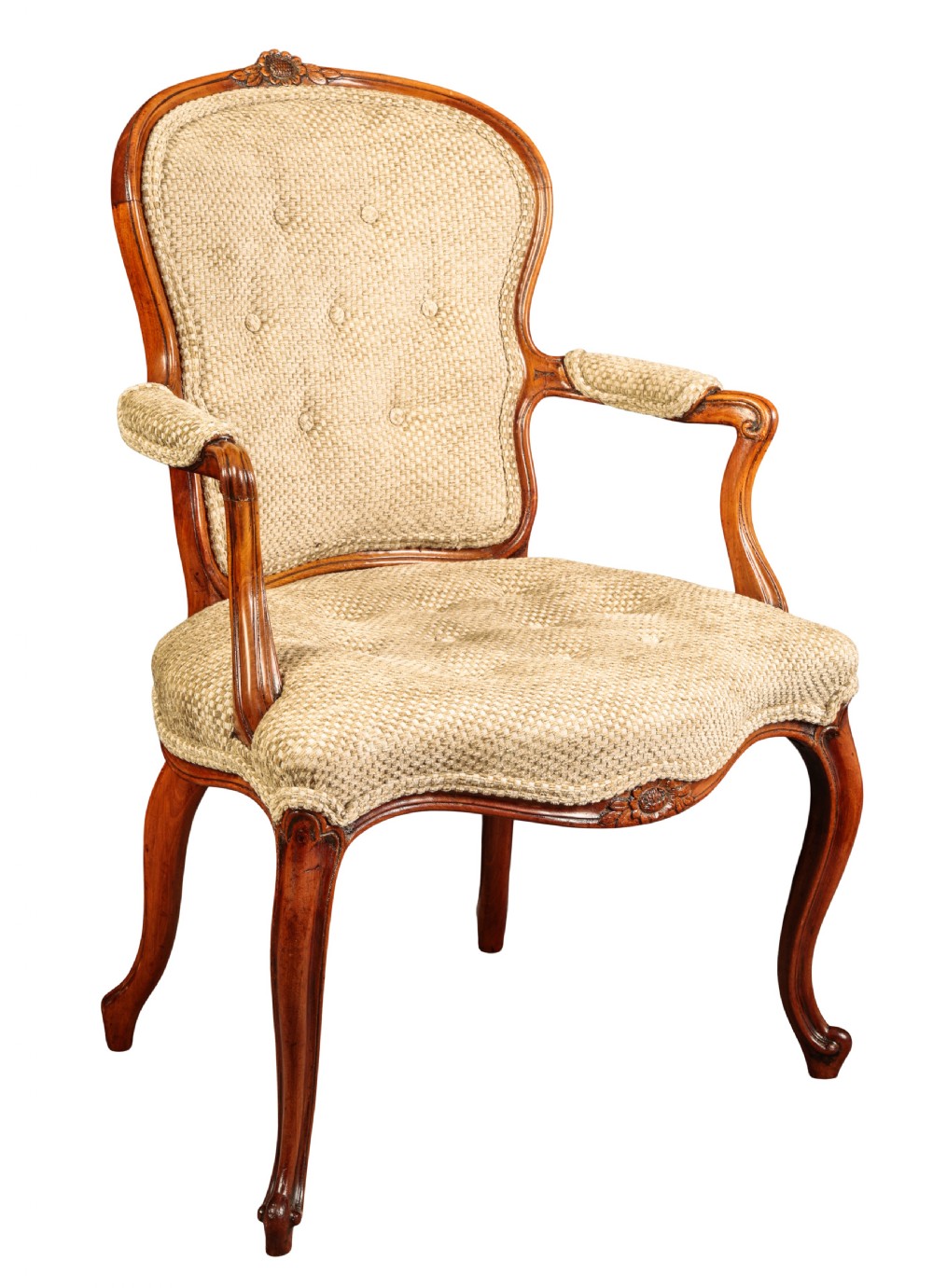 George III mahogany Hepplewhite chair. CIrca 1785