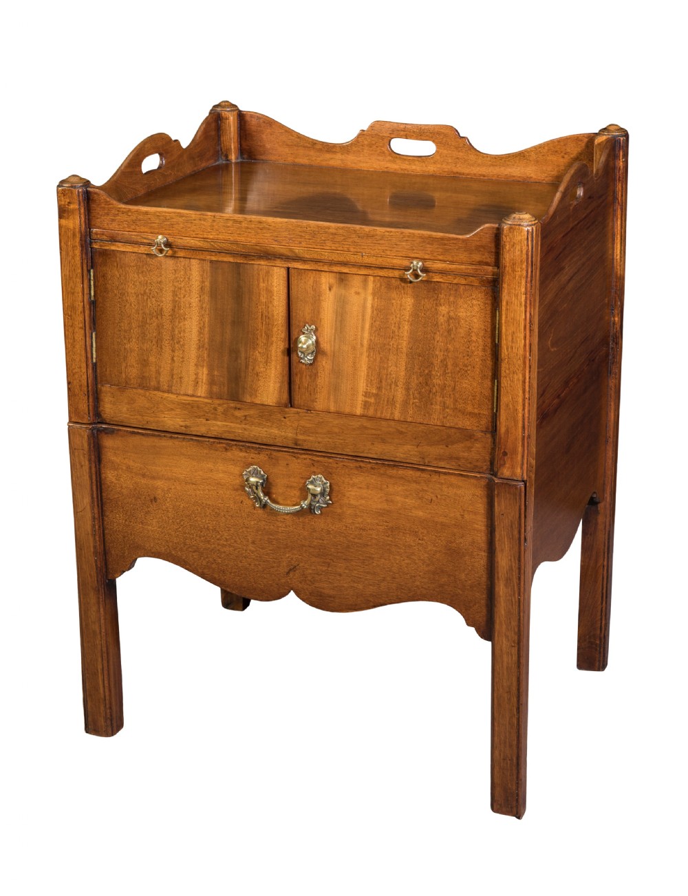 George III Mahogany Tray Top Commode