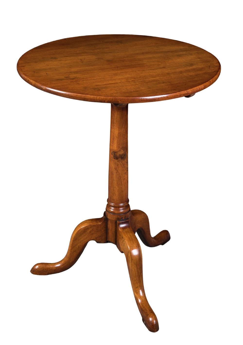 George III round mahogany tripod table. Circa 1760