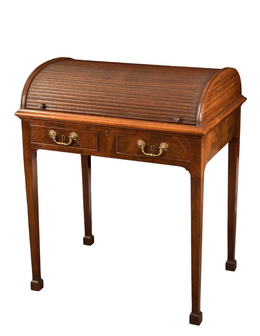 George III mahogany Chippendale writing desk. Circa 1780 View II