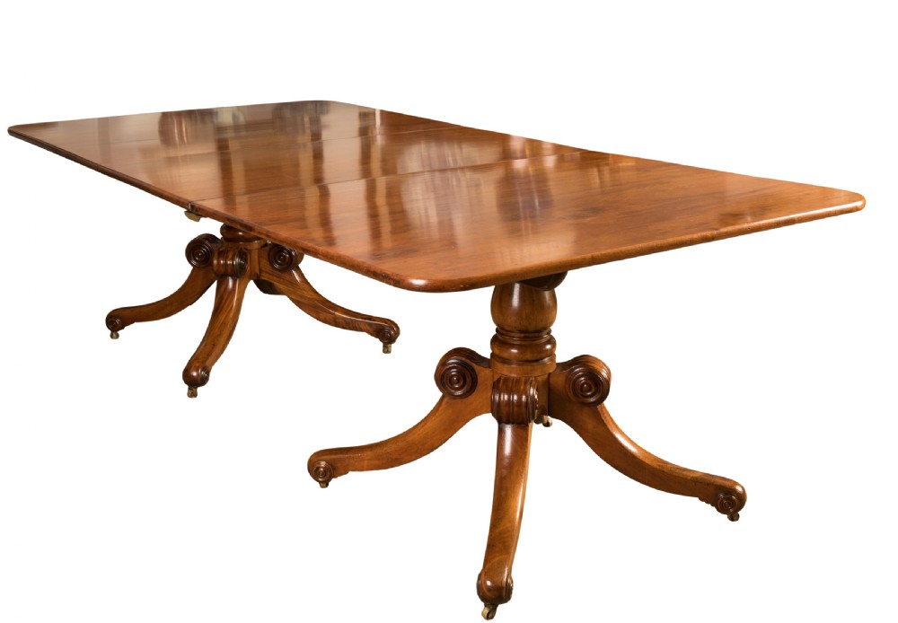 George III mahogany dining table. Circa 1820