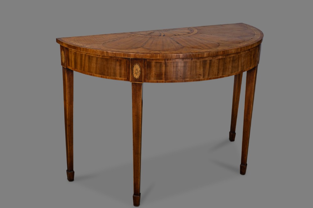 A very Fine George III Satinwood and Mahogany Pier Table