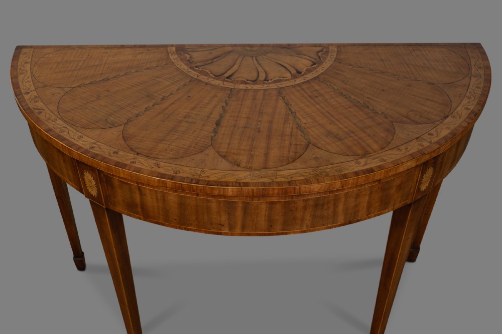 A very Fine George III Satinwood and Mahogany Pier Table View II