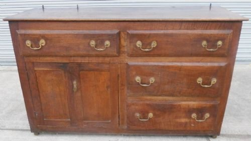 Victorian Oak Dresser Base Sideboard