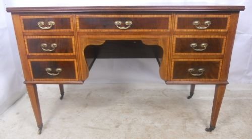 Edwardian Inlaid Mahogany Writing Desk