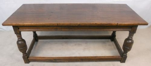 Antique Jacobean Style Oak Refectory Table