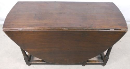 Large Antique Oak Gateleg Dining Table to Seat Eight
