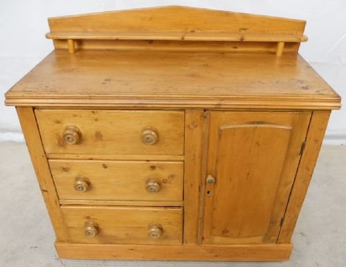 Victorian Sripped Pine Dresser Base