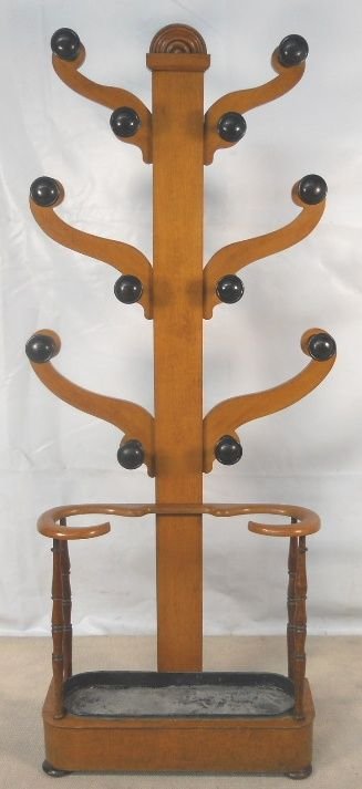 Victorian Oak Tree Hallstand