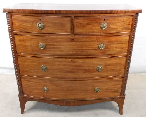 Georgian Mahogany Bowfront Chest of Drawers
