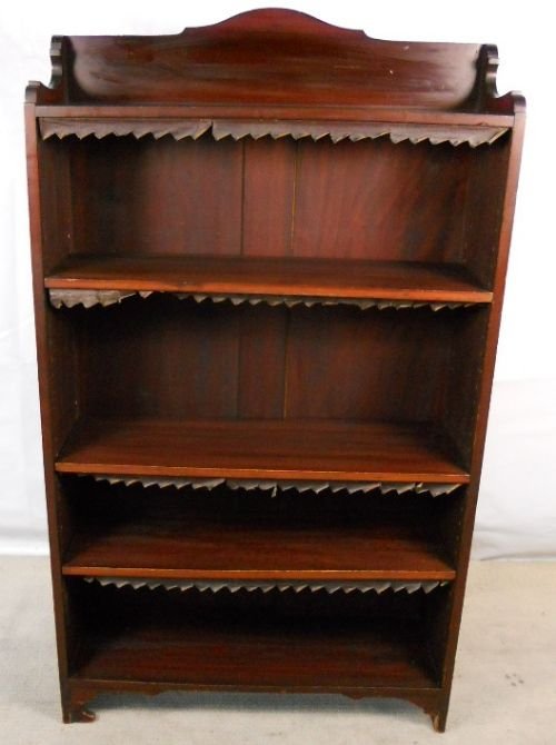Edwardian Mahogany Standing Open Bookcase