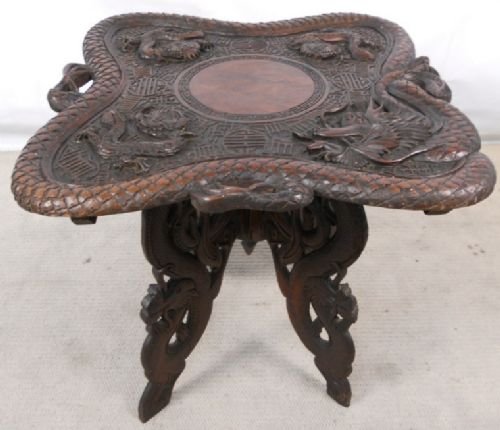 Oriental Carved Coffee Table