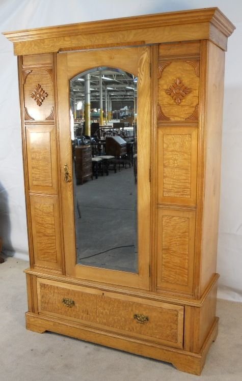 fig 1. Victorian Ash Hanging Wardrobe