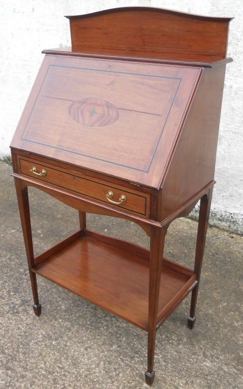 fig 1. Edwardian Quality Mahogany Ladies Writing Bureau