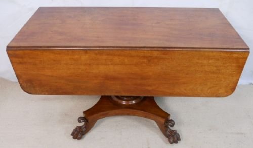 Victorian Mahogany Dropleaf Pedestal Pembroke Table