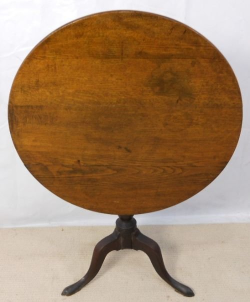 Georgian Oak Round Tripod Table