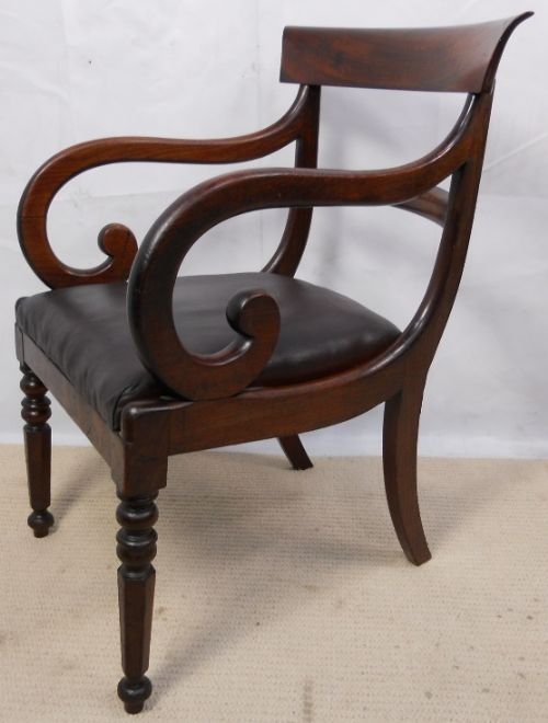 Regency Mahogany Carver Armchair