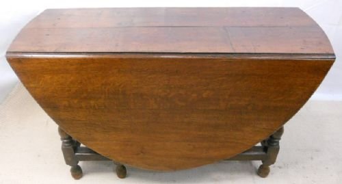 Large Oak Gateleg Dining Table